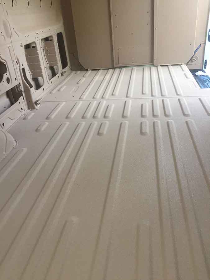 Work Van Interior- Clarion™ Bed Liner - Phoenix Protective Coating