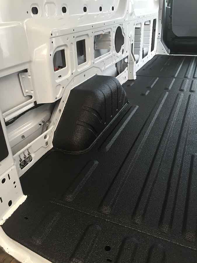 Work Van Interior- Guardian™ Bed Liner - Phoenix Protective Coating