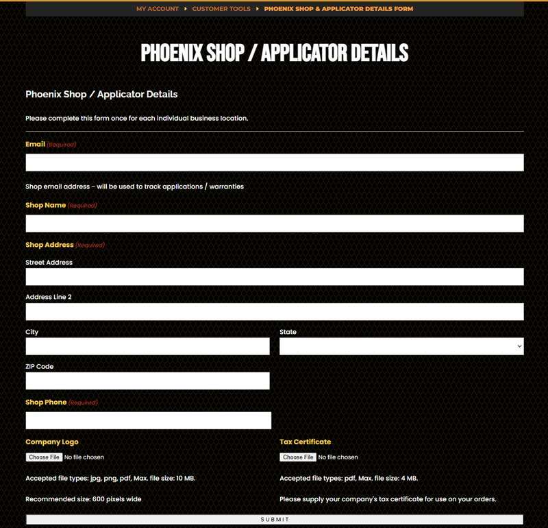 Shop-Details-Form---screenshot Shop Details Form screenshot