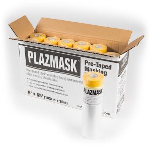 PlazMask Pre-Taped Masking Film 6' X 65'