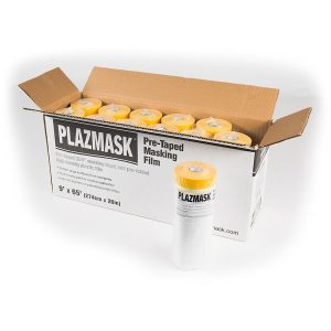 PlazMask Pre-Taped Masking Film 9' X 65'