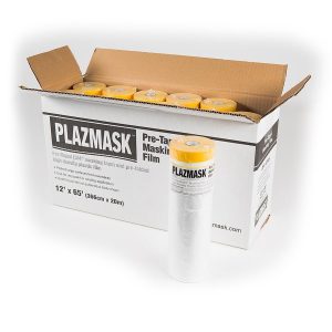 PlazMask Pre-Taped Masking Film 12' X 65'