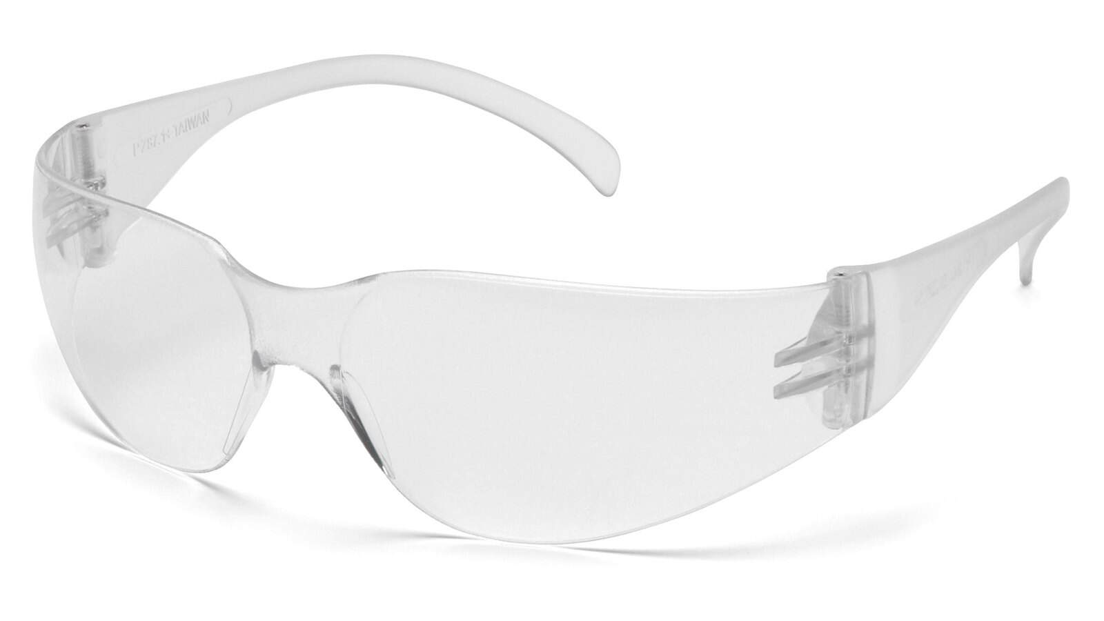 Alternate view of Pyramex Intruder S4110S Safety Glasses Clear lens, Clear Temples, One Size