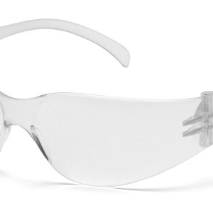 Pyramex Intruder S4110S Safety Glasses Clear lens, Clear Temples, One Size