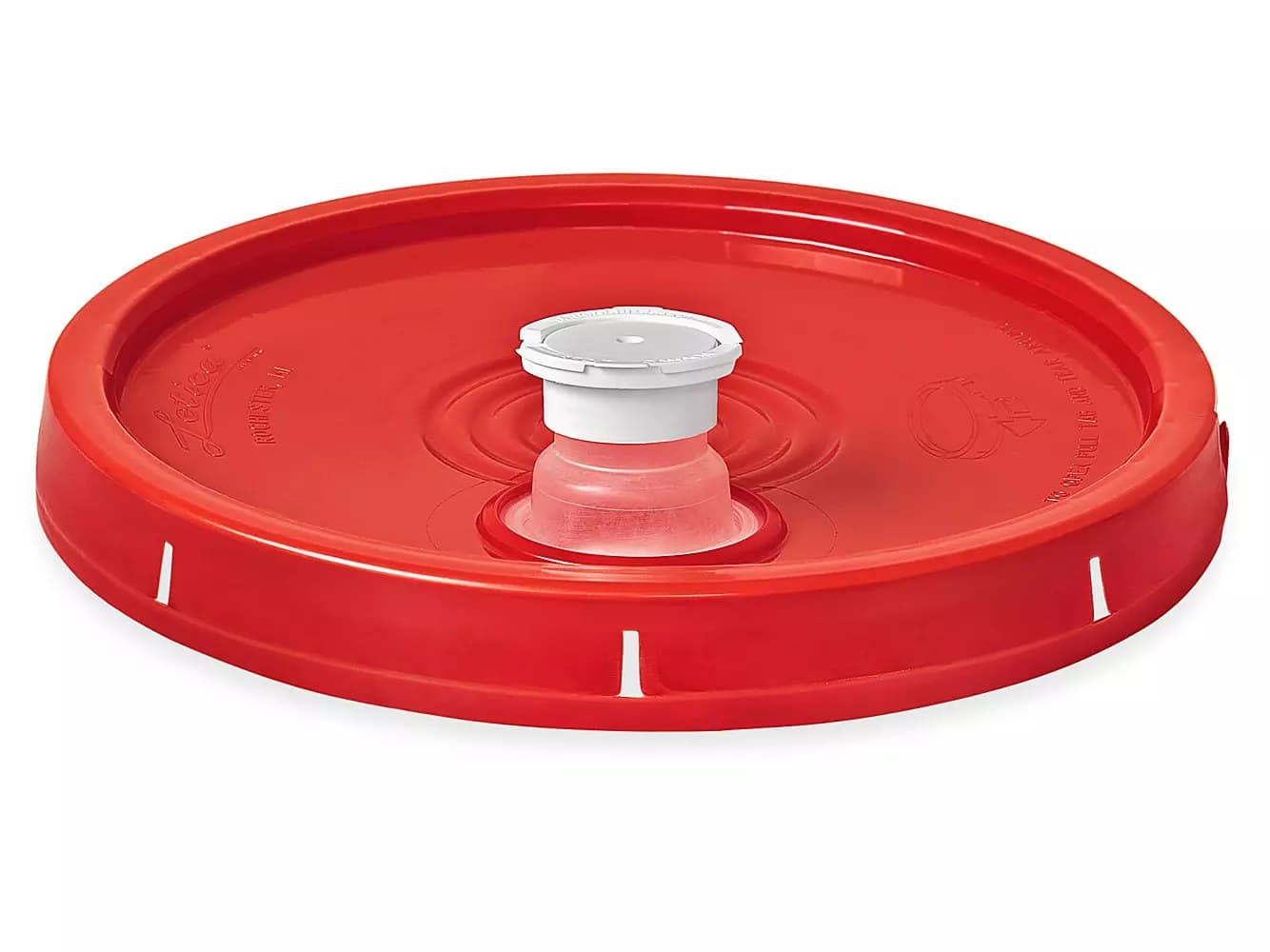 6 gallon pail lids with spout (red, white or blue)