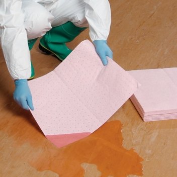 Alternate view of PigMat HazMat 15" X 20" HazMat Chemical Absorbant Mat Pad (100 Pads Per Box)