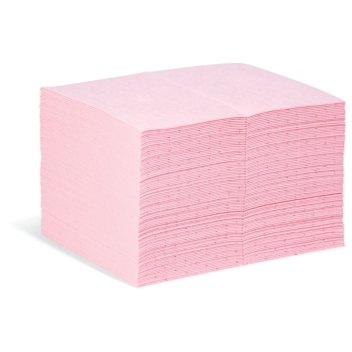 PigMat HazMat 15" X 20" HazMat Chemical Absorbant Mat Pad (100 Pads Per Box)